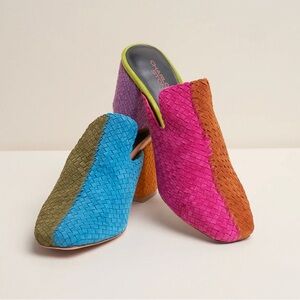 Charlotte Stone MAE woven mules Nassau size 9